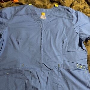 WonderWink royal blue scrub set